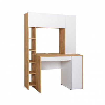 Комфорт Стол компьютерный 12.71 Дуб Крафт золотой/Белая Аляска