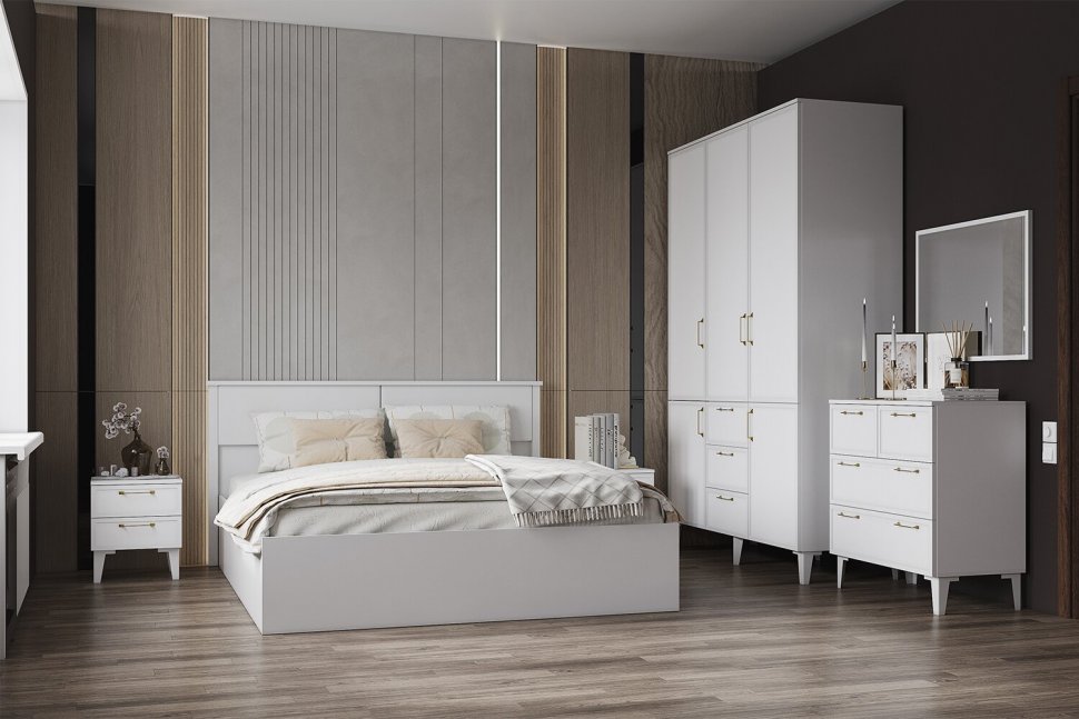 Кровать с подъемным механизмом Толедо ТКР-1 160х200, Белый