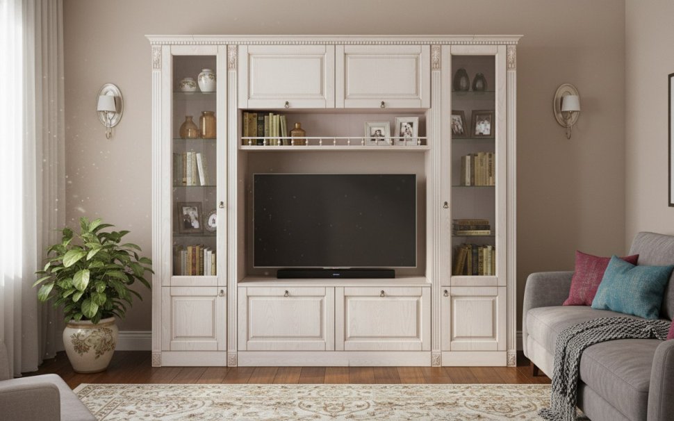 Гостиная Вероника-1 бодега светлый/ясень патина