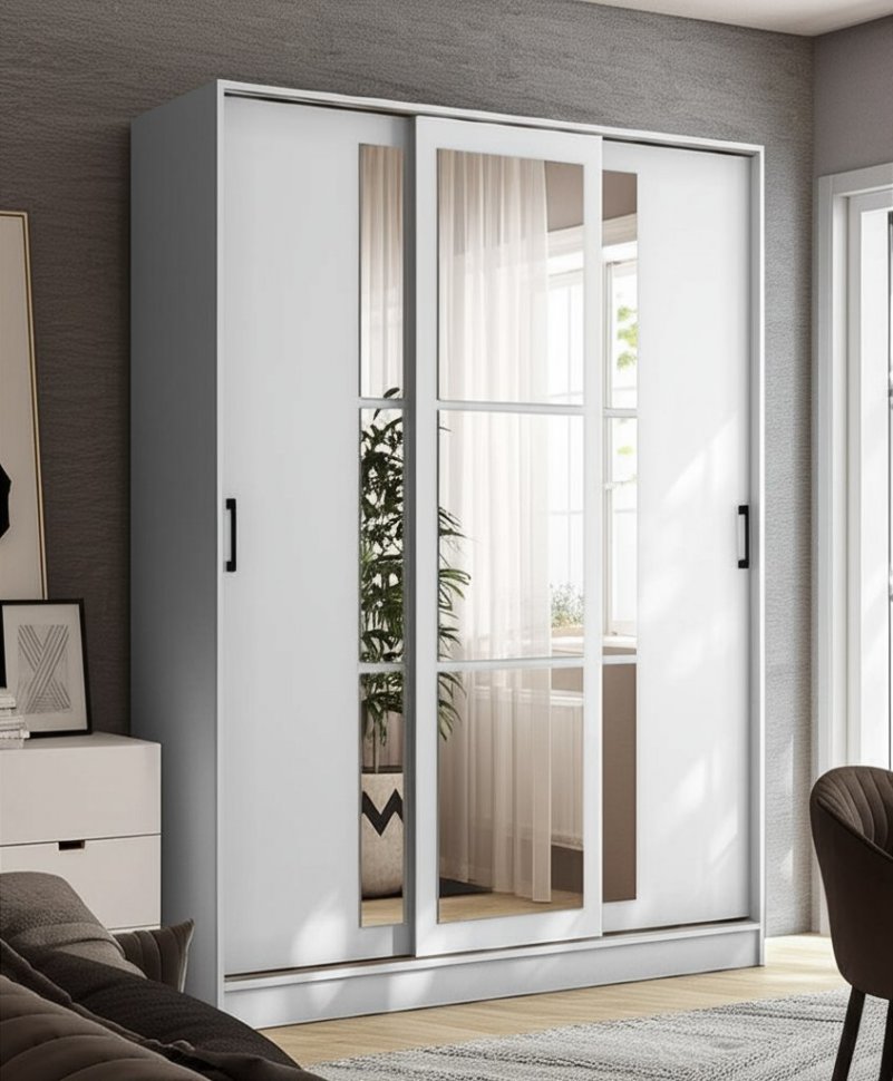 Шкаф-купе Стиль-2 (ТЭКС) 1600 Белый