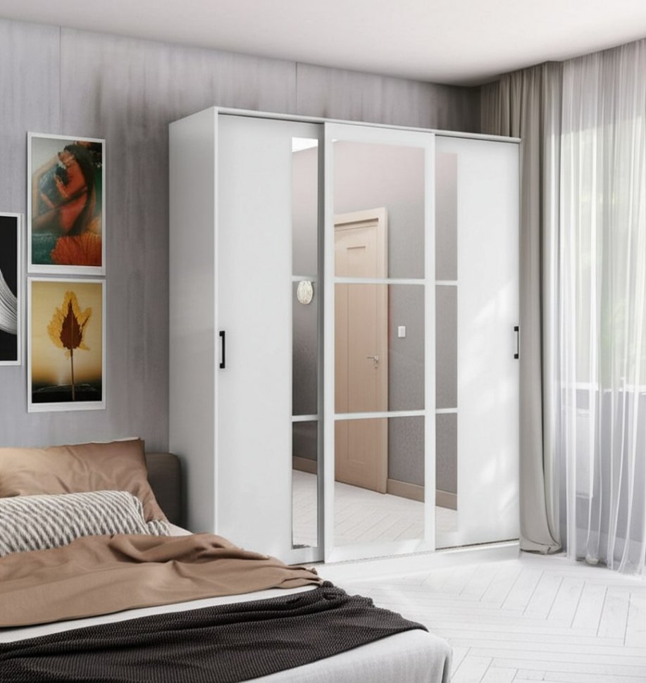 Шкаф-купе Стиль-2 (ТЭКС) 1600 Белый