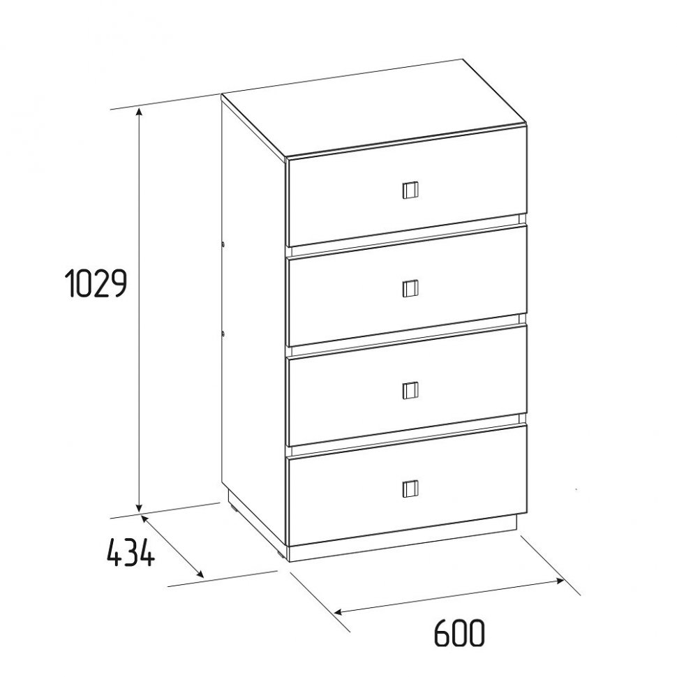 Комод Neo 45 (Глазов) Дуб Шавиниган