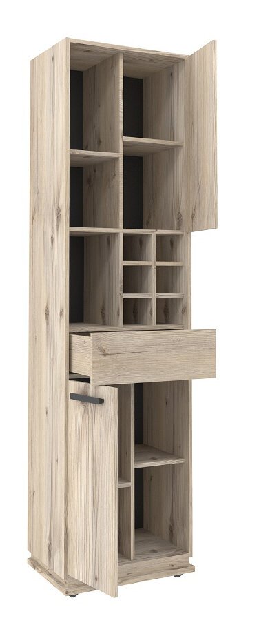 Шкаф МЦН Nature 2 (Гаскон пайн/Черный)