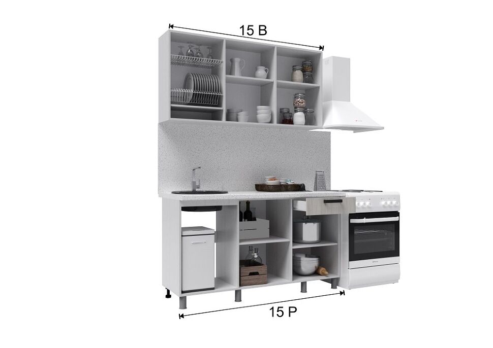 Кухня Бомбей, 1,5 м