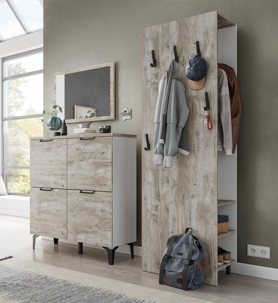 Вешалка напольная Чикаго ЧВ-30 (Домани) Дуб Юкон