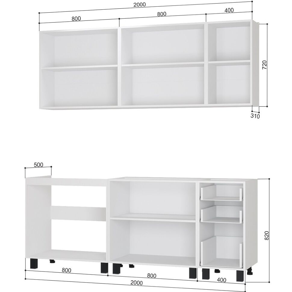 Кухня Сканди 2 м