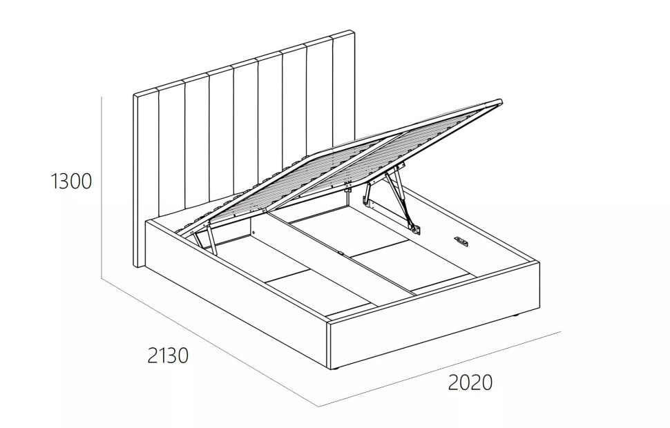 Кровать Ingrid 1800 модель 312 Анри 06