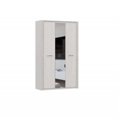 Шкаф 3-дверный с зеркалом Гамма (SV-Мебель) Ясень Анкор светлый