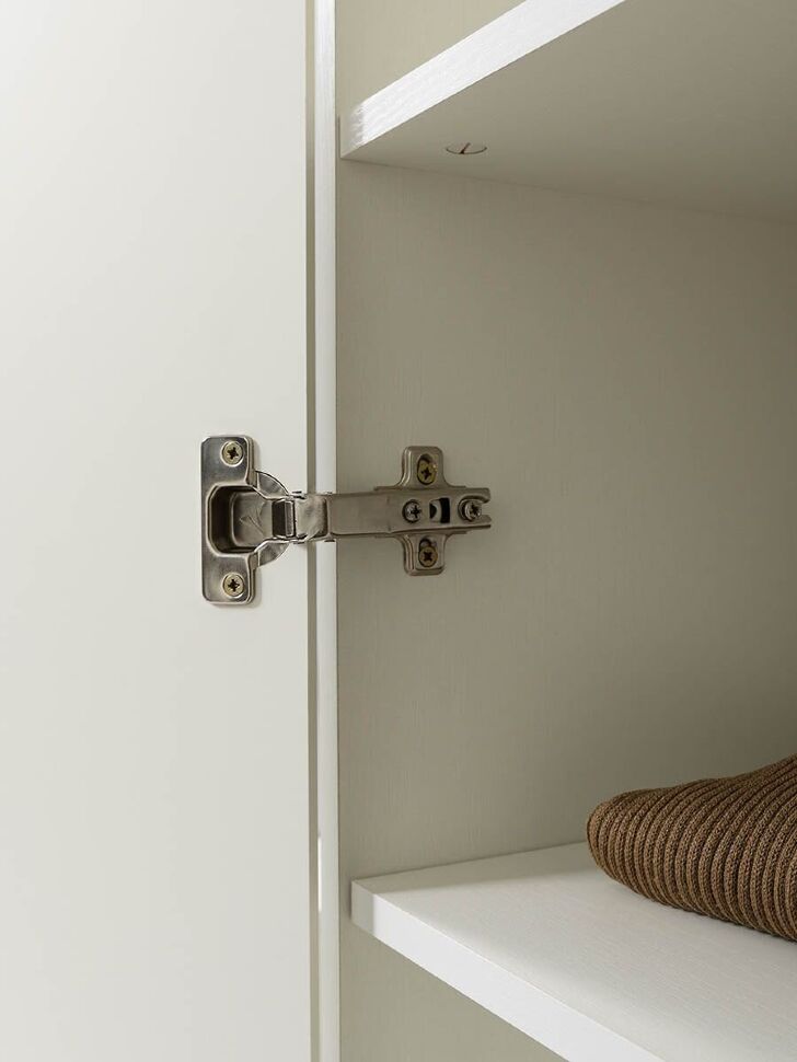 Ливерпуль Шкаф для одежды 13.124.02 Белый/Ясень ваниль