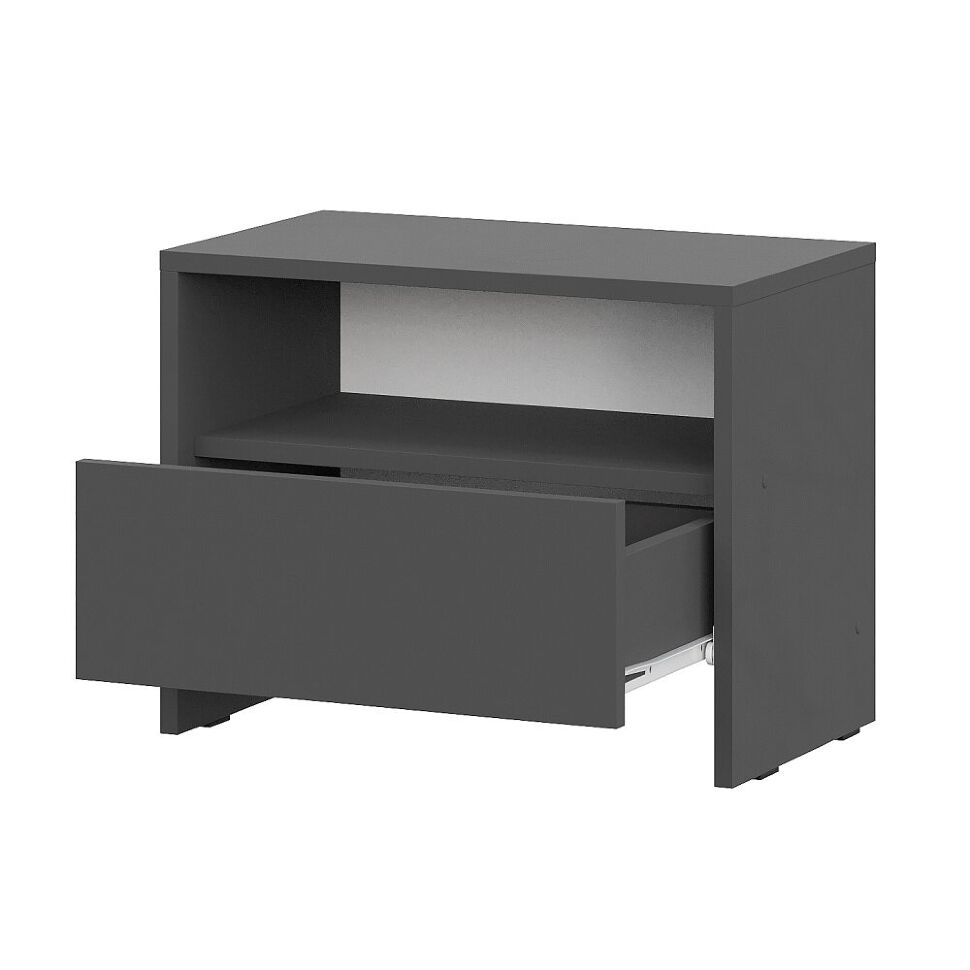 Камелия 1 тумба прикроватная (серия 2) / Графит