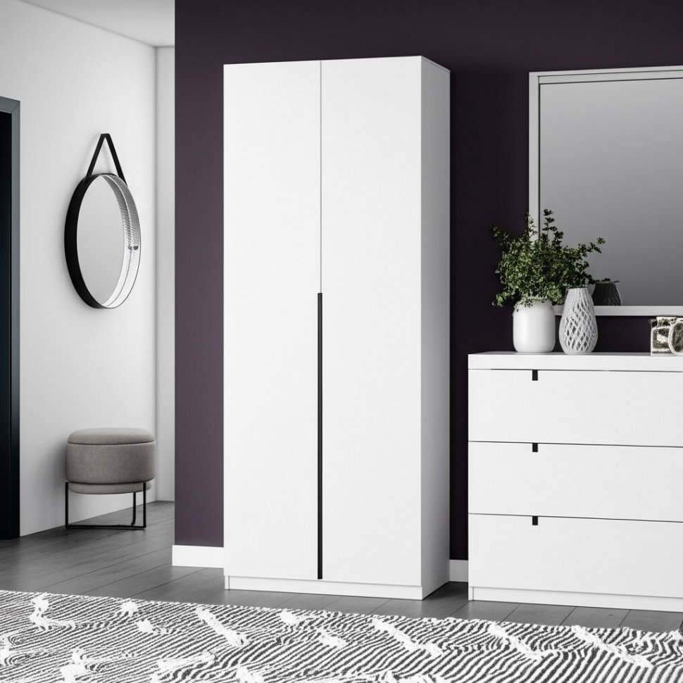 Шкаф распашной ШК 5 (800), Белый