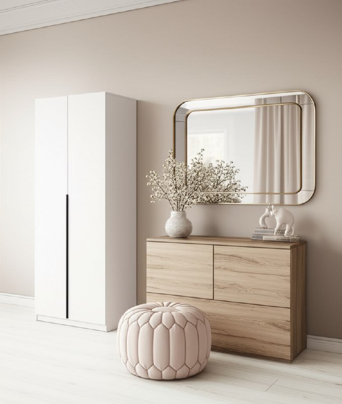 Шкаф распашной ШК 5 (800), Белый