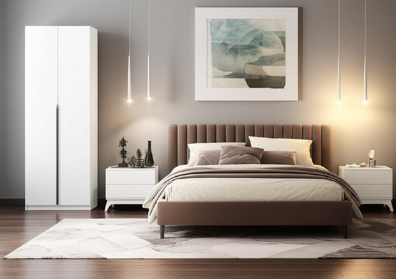 Шкаф распашной ШК 5 (800), Белый