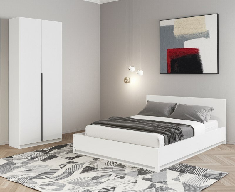 Шкаф распашной ШК 5 (800), Белый