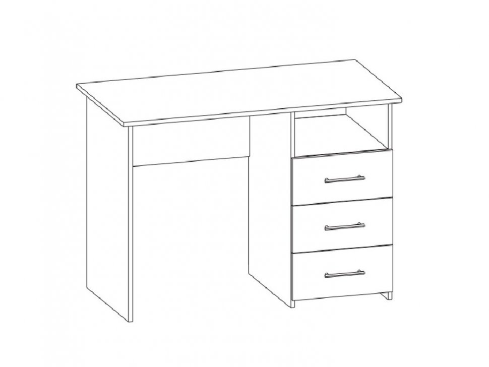 Интел-3 стол компьютерный Ясень Шимо темный / Светлый