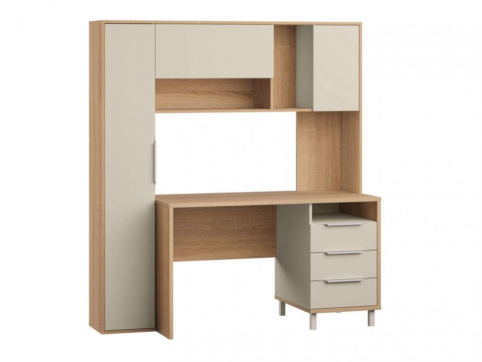 Комфорт Стол компьютерный 12.95 Дуб Сонома / Сатин