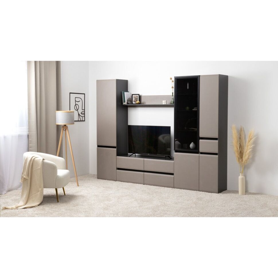 Сидней Тумба под ТВ 13.63 Капучино/Черный