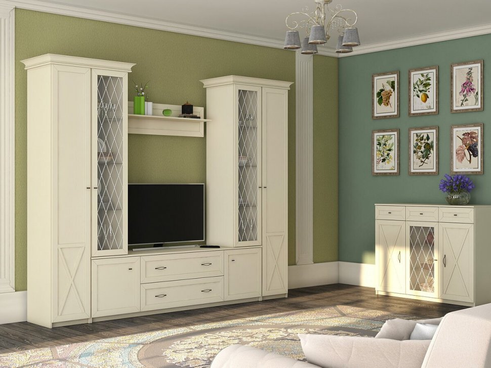 Бэль Шкаф однодверный гл.540 Слоновая кость