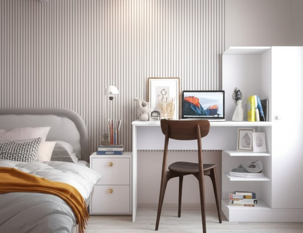 Компьютерный стол Квартет-6 (ТЭКС) Белый